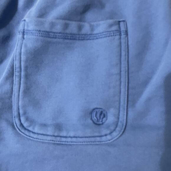 FatFace Sweat Shorts Men Large Blue Cotton 7” Inseam Pull On Drawstring Waist - Picture 4 of 7